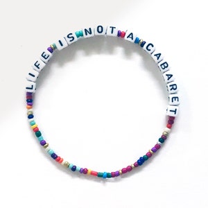 RHONY Real Housewives of New York / Life is not a Cabaret / Bethenny Frankel / Alphabet Bracelet