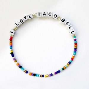 RHOSLC Echte Hausfrauen von Salt Lake City / Set von 2 Armbändern / Lisa Barlow / I love Taco bell / I love fine jewelry / Geschenk unter 10
