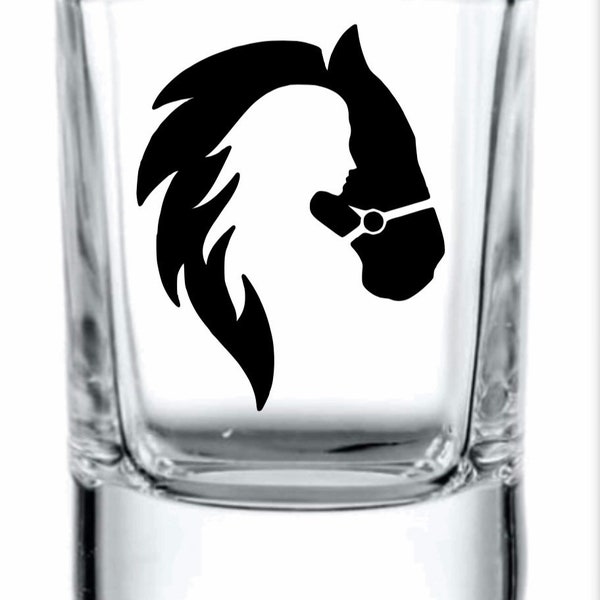 Horse Girl Shot Glass