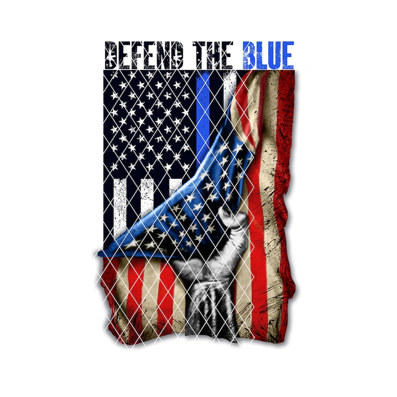 Thin Blue Line Police Lives Matter American Flag – 3x5 Feet, Outdoor Banner, Polyester