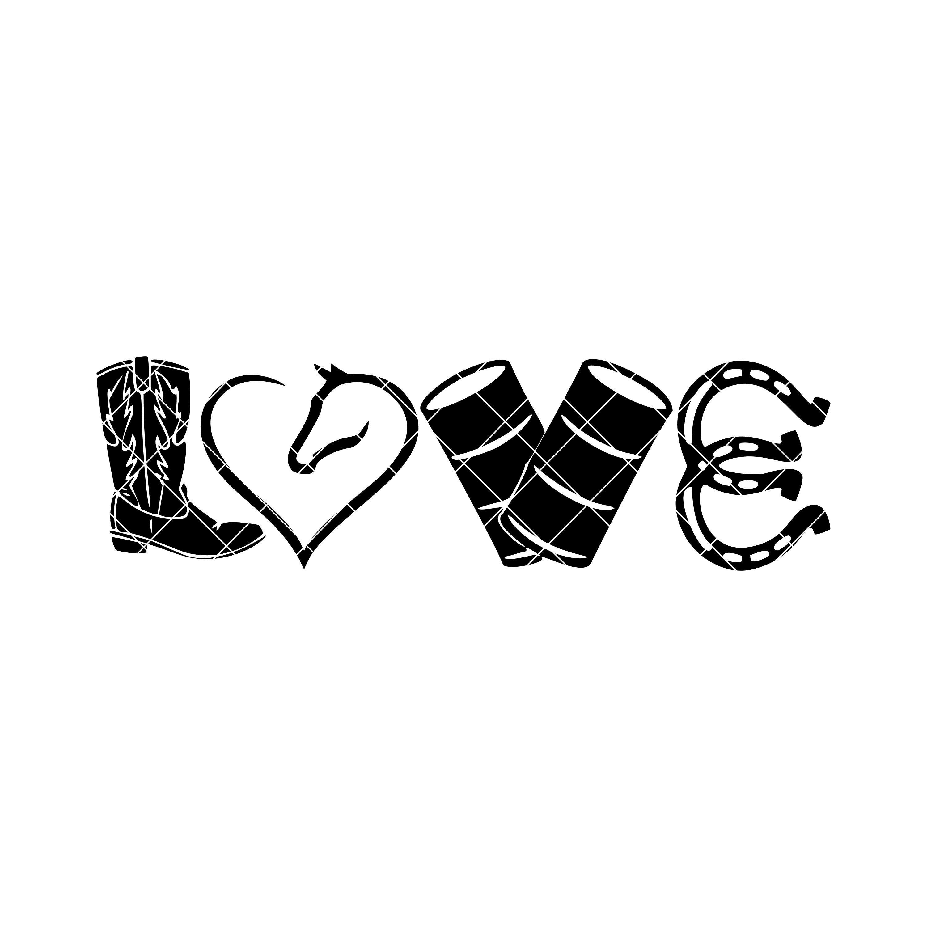 Download Love Barrel Racing Svg Horse Svg Cowboy Boots Svg Etsy