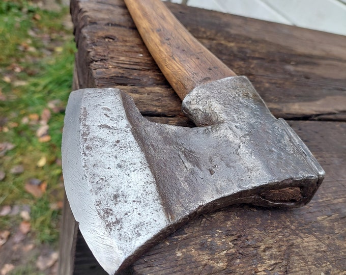 Lot De 5 Outils Sculpture Sur Bois : Hache Forgée Main, Couteau à Dessiner, Couteaux
