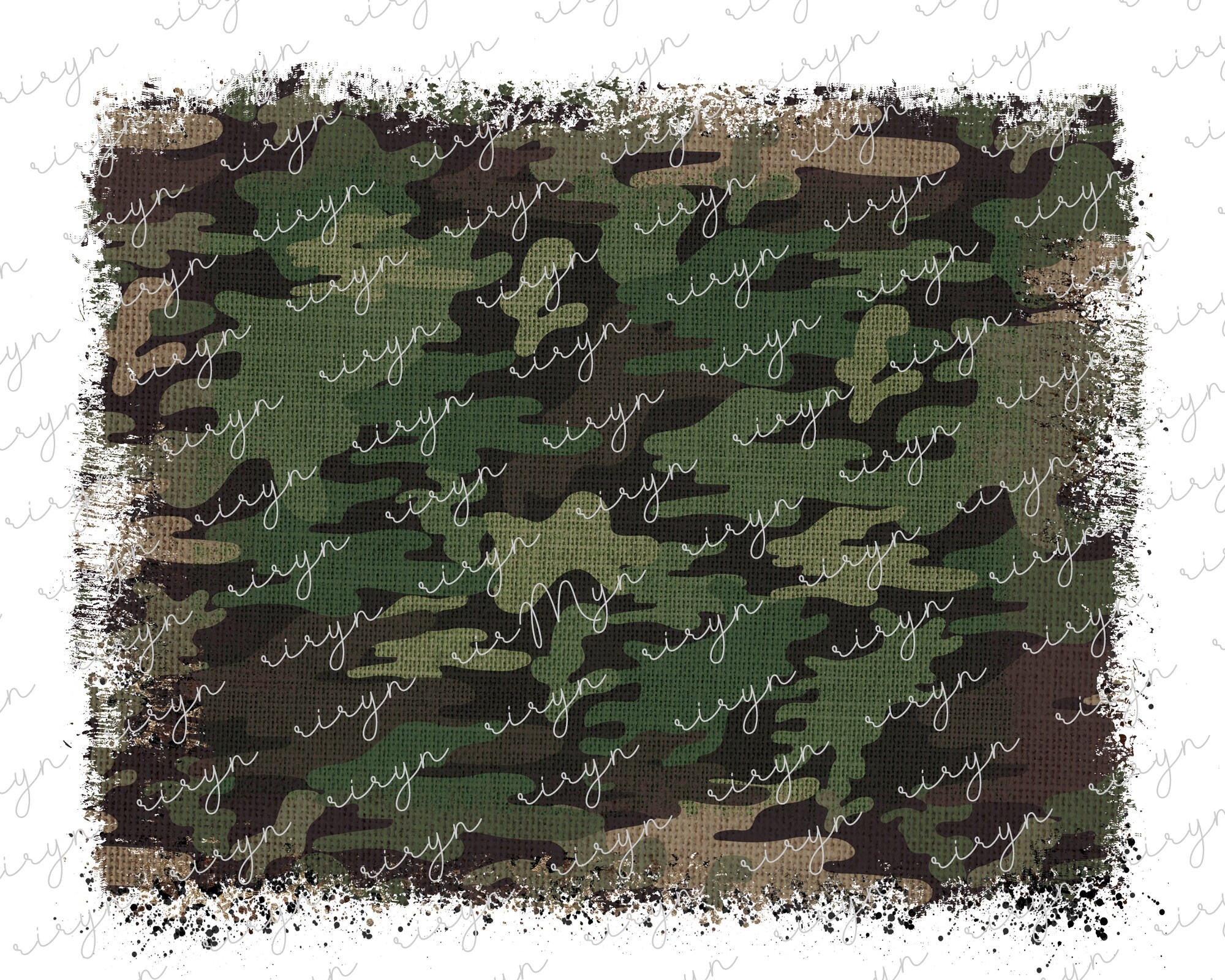 Camouflage Background PNG Camo Frame png Distressed Grunge Etsy