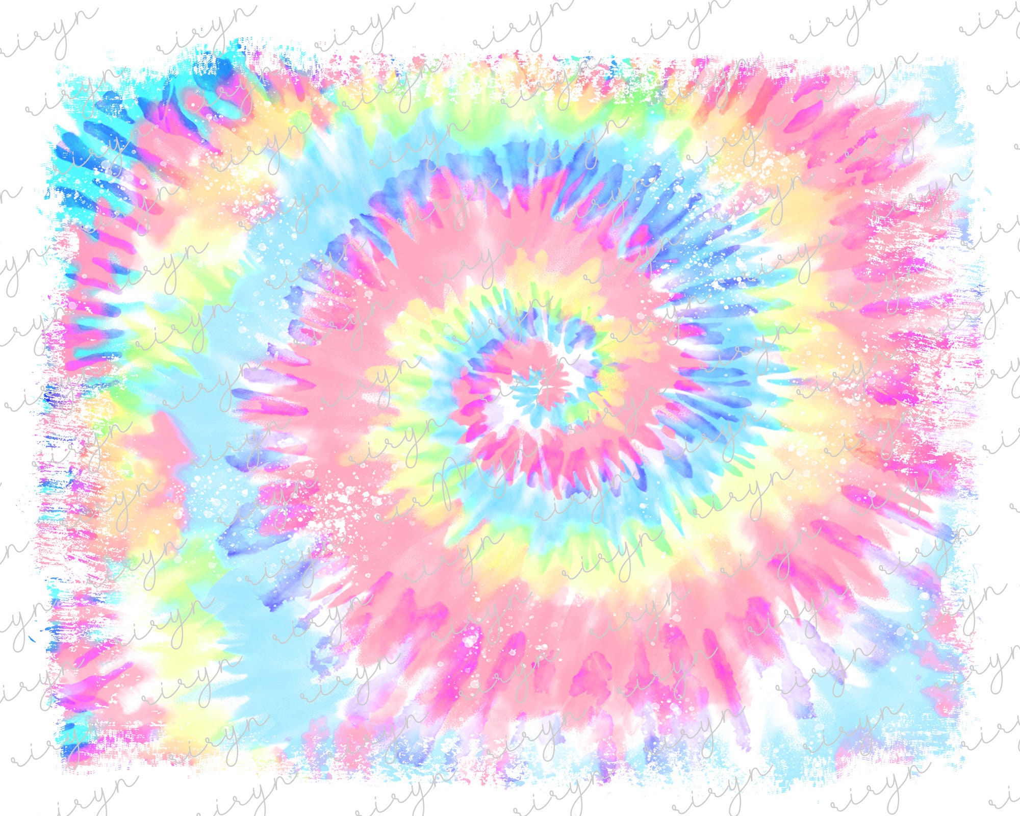 Pastel Tie Dye Background PNG Tie Dye Frame Png Distressed | Etsy UK