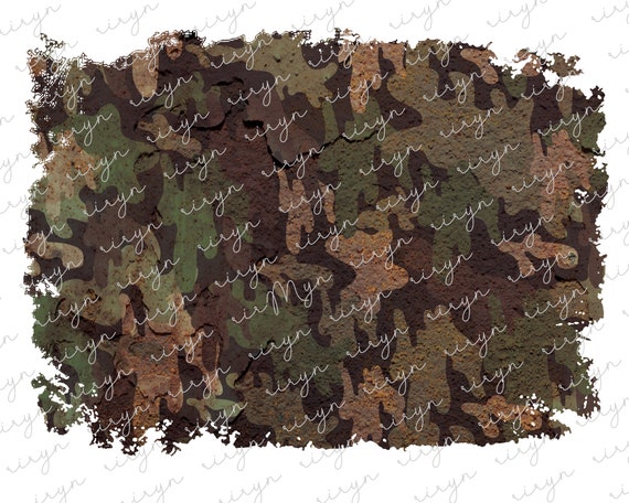 Camouflage Background PNG Camo Frame Png Distressed Grunge - Etsy
