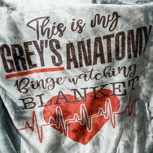 My Grey's Anatomy Watching Blanket Etsy