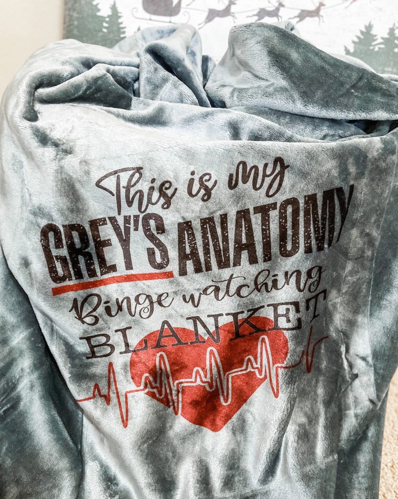 Grey's Anatomy Watching Blankets This is My Grey's Etsy