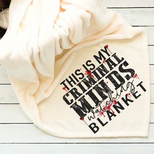 This is My Criminal Minds Watching Super Soft Throw Blanket Etsy
