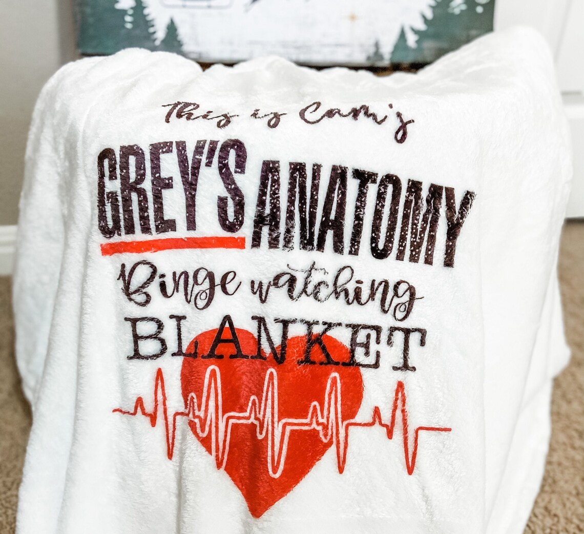 Grey's Anatomy Watching Blankets This is My Grey's Etsy