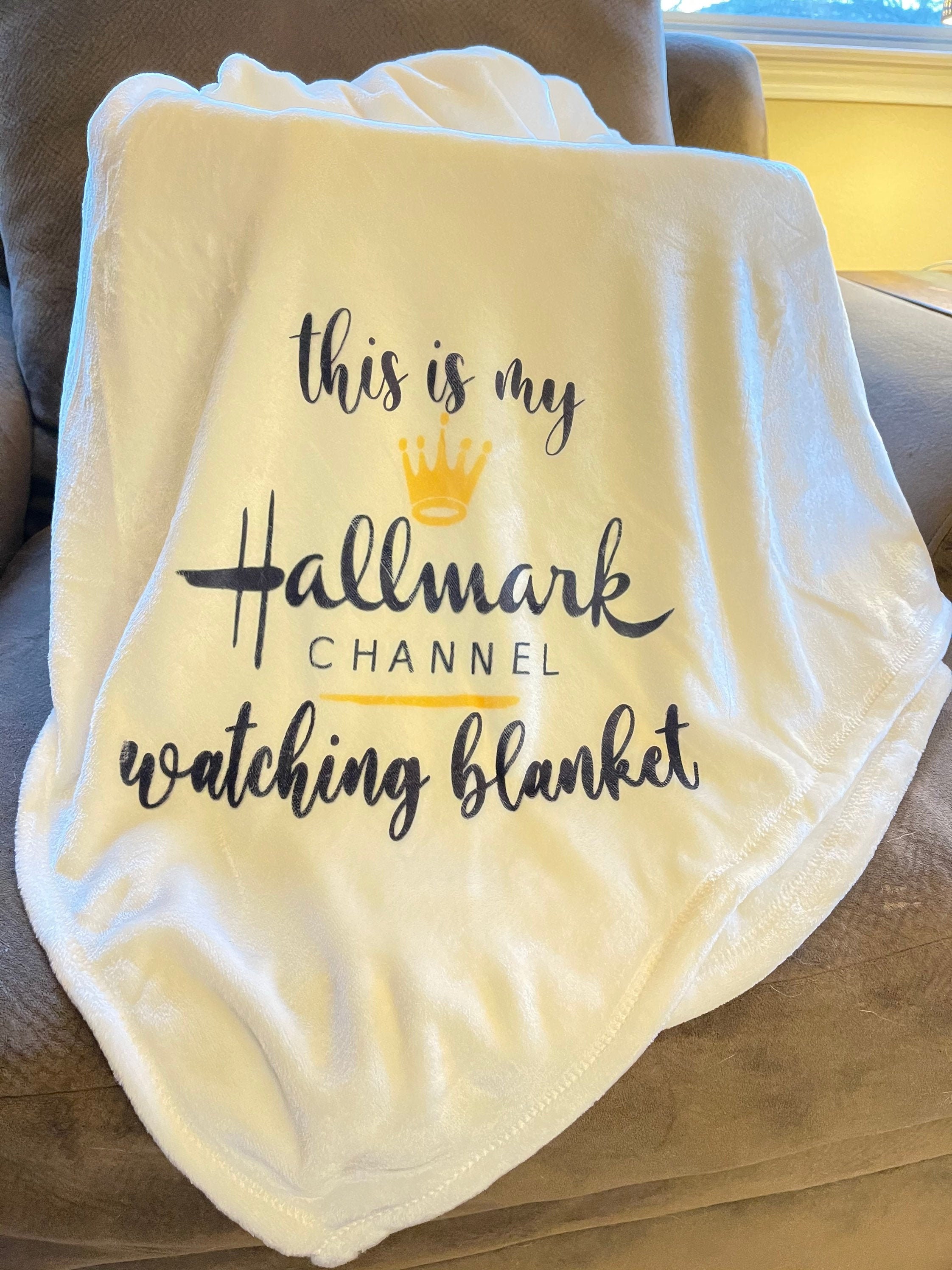 This is my Hallmark Channel Watching Blanket Mink Fleece Etsy