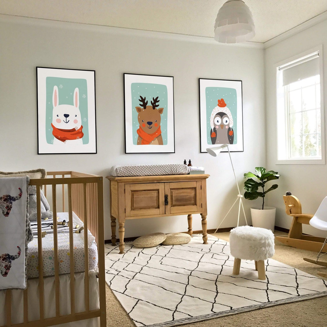 Baby Room Wall Art Decor Unlimited Sizes Set of 6 Printable | Etsy