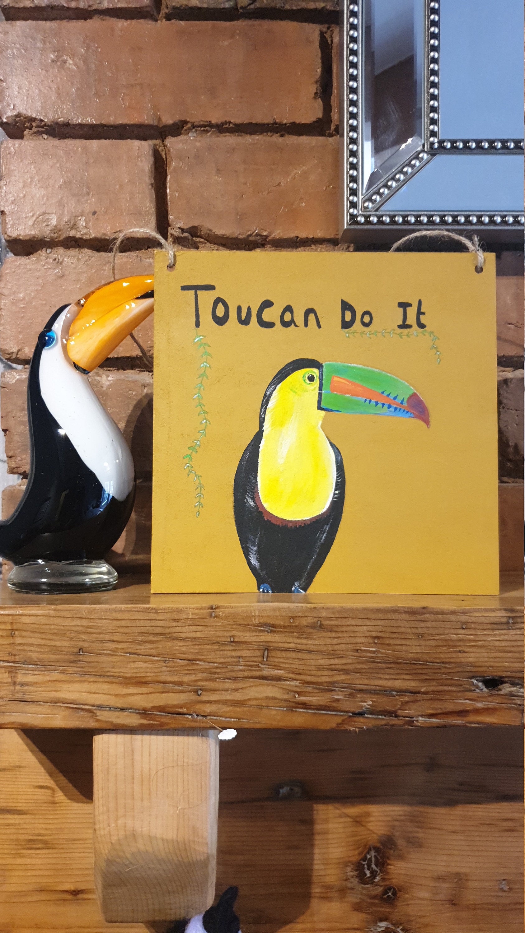 Toucan sign bird art sign bird gift love bird gift for loved | Etsy