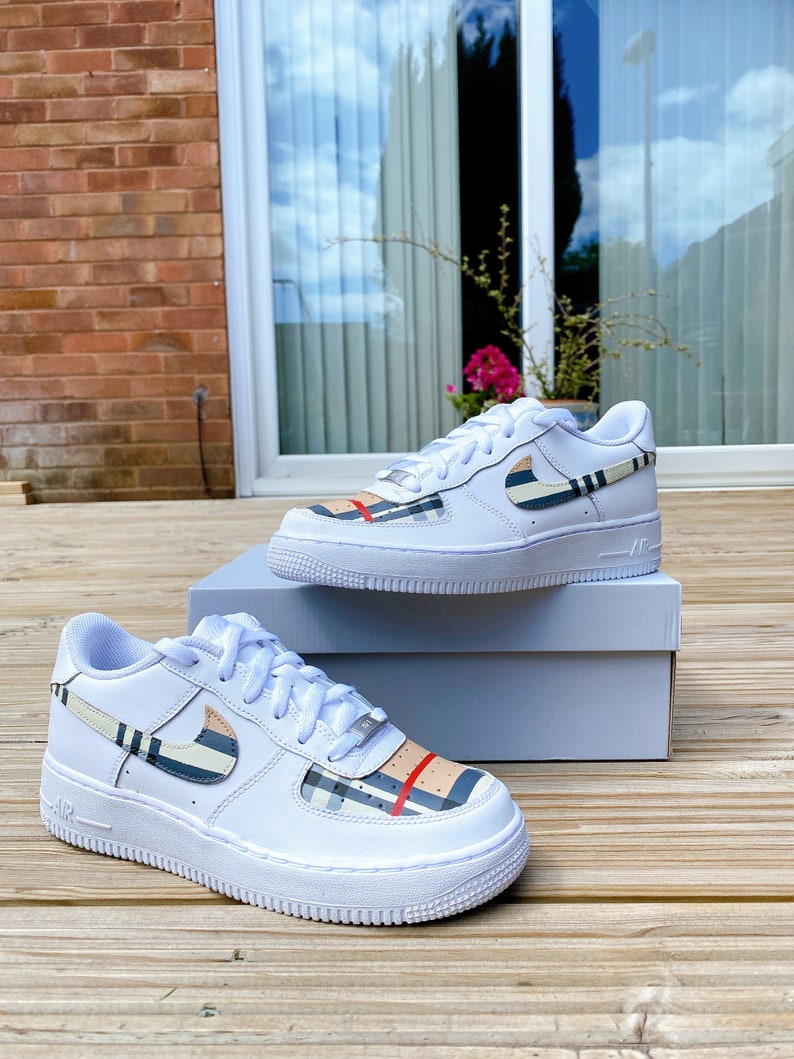 air force 1 custom burberry