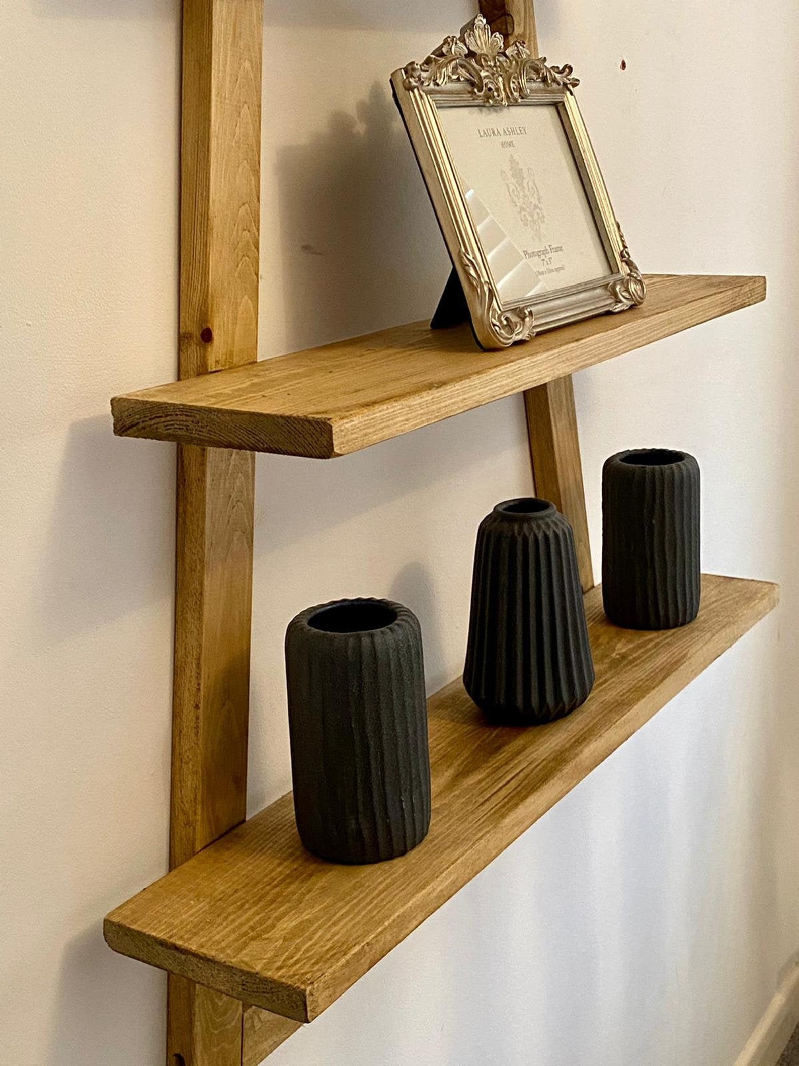 Handmade Rustic Wood A Frame Shelving Unit Etsy