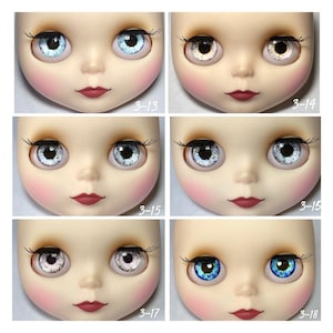 Eye chips 14mm, eyes for art doll Blythe, eyechips.