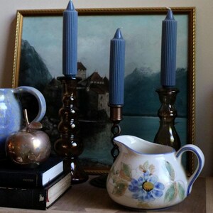 Hand-Painted Portugal Vase: Vintage Floral Ceramic Pitcher, Farmhouse Decor