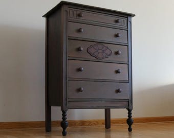 Antique Walnut Dresser - Etsy