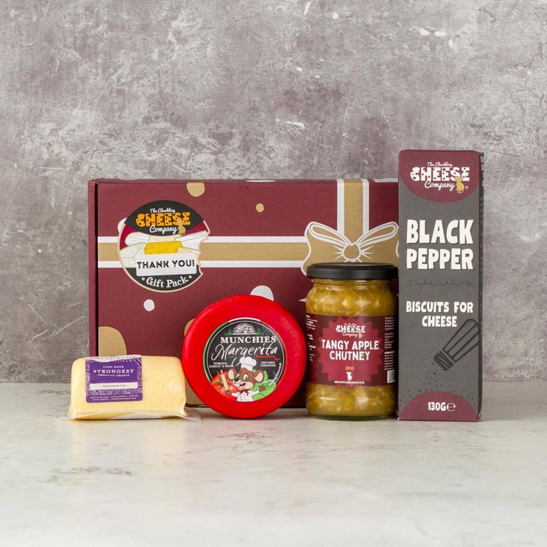 Thank You Cheese, Chutney, and Crackers Gift Box Cheese Gifts Cheese ...