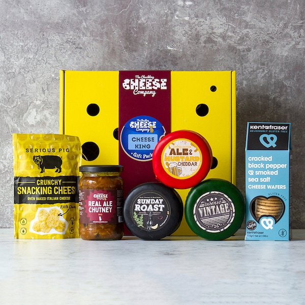 The Cheese King Cheese Selection Gift Box | Cheese Gift Box | Cheese Gifts | Cheese Hamper | Gift Hamper | Gifts For Dad | Gifts For Him