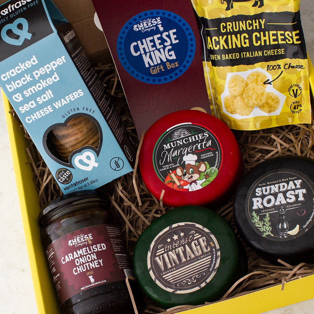 The Cheese King Cheese Selection Gift Box Cheese Gift Box - Etsy UK