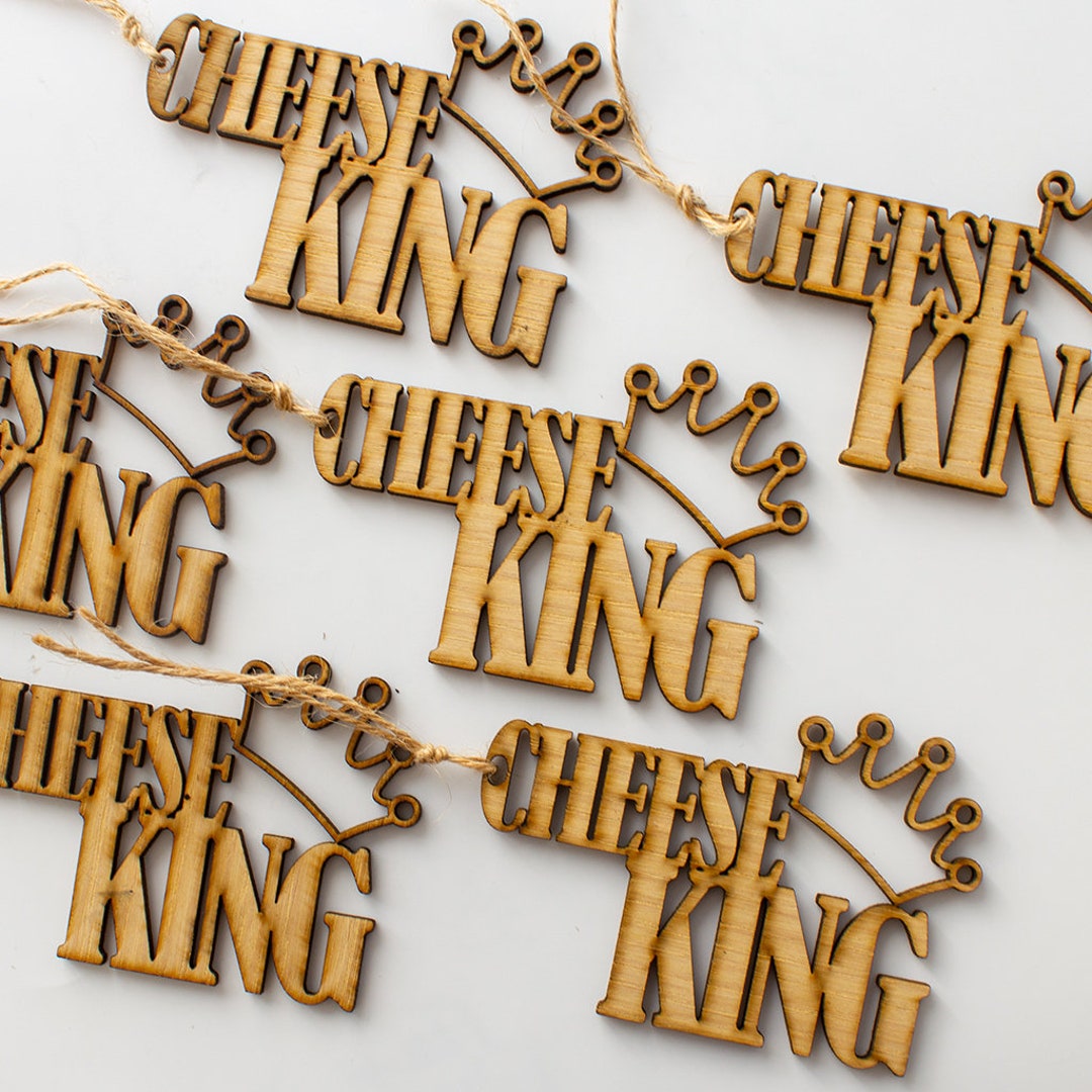 Cheese King 6 Pack Gift Toppers Wooden Gift Tag Handmade Crafts Gift cheese-king-6-pack-gift-toppers-wooden-gift-tag-handmade-crafts-gift