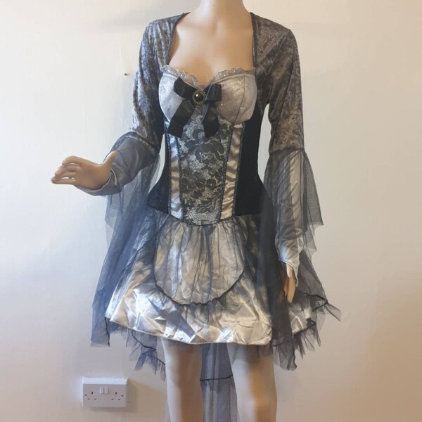 Dark Bride Fancy Dress Vampire Dress Gothic Female Womens Halloween