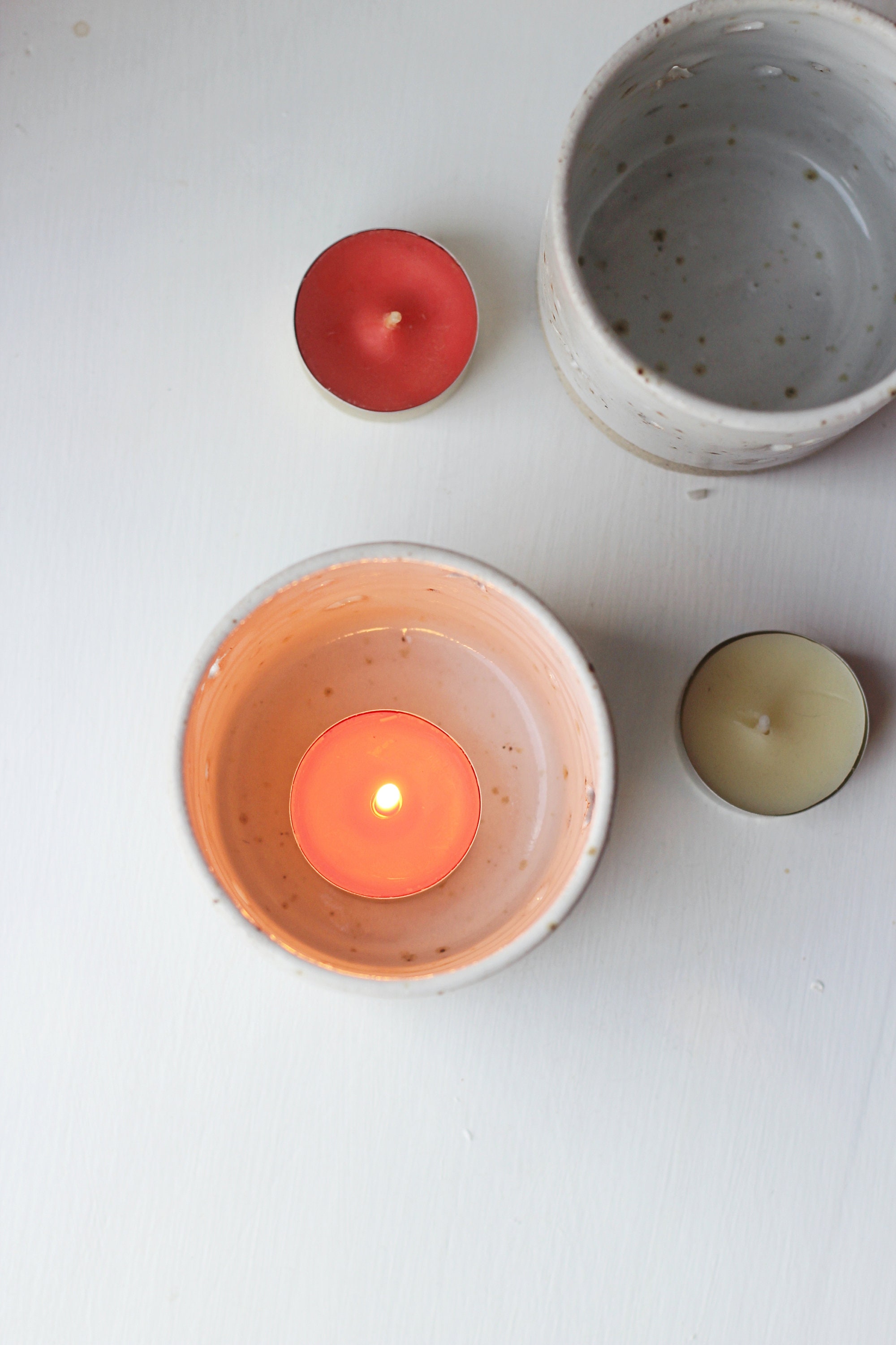 Handmade Ceramic Large Tea Light Candle Holders | Christmas Gift| Light ...