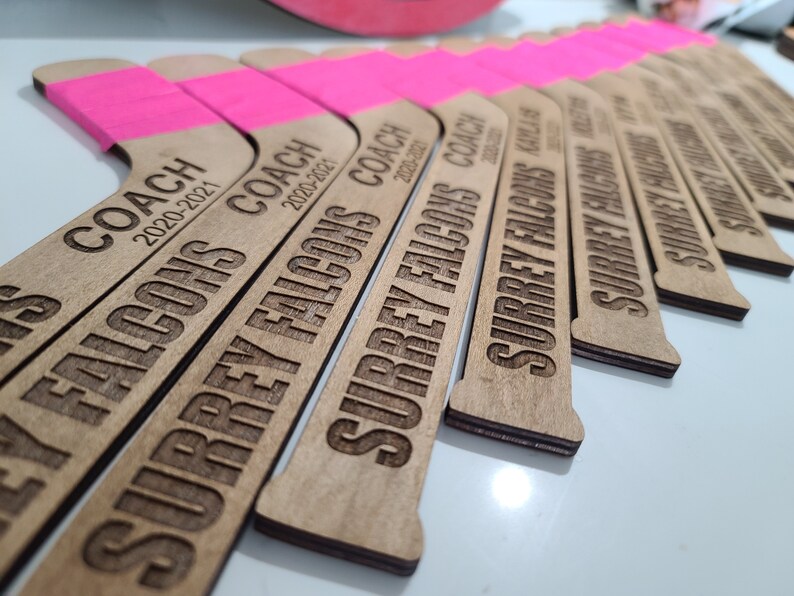 Personalized Engraved Mini Hockey Sticks, Great for Awards or as Gifts