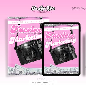 Faceless Marketing PLR eBook Template | Done-For-You Content, White Label Digital Product, Editable PLR Guide, Resell Rights,  Marketing