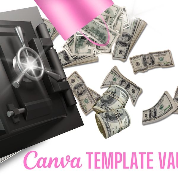 The Canva Template Vault, 9 Ebooks, 100+ templates, Digital Business Bundle , Instant Download, Bundle Deal, digital Business Bundle Deal
