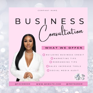 Business Consultation, Marketing, Coaching, Branding, Business Credit, Business Flyer, Digital Flyer, Professional Template