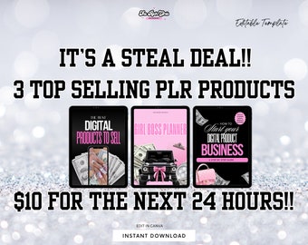 Hey Boss Babes!!! Get 3 of our top selling PLR books for the next 24 hours only!!!