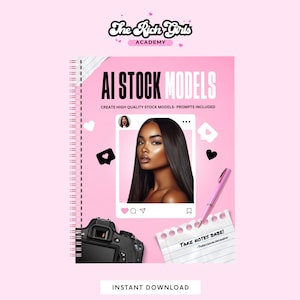 AI Stock Models ebook , Learn how to create beautiful AI models, PDF Only not a template, prompts included and step by step instructions
