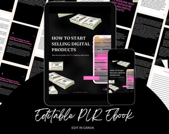 PLR Ebook, How To Start Selling Digital Products, Business, White Label, PLR,  Ebook, Done For You, Add your own brand and resell