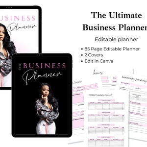 The Ultimate Business Planner, Girl Boss Planer, Business Launch, Business Planner Template Done For You, Planner