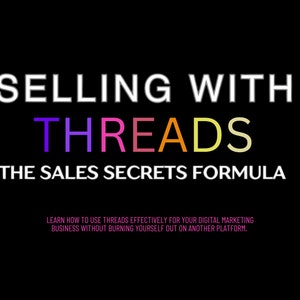 Brand New mini course-Resale Course Selling with Threads - MRR course- Threads | Digital Marketing Course,  Instagram Growth Sales Strategy