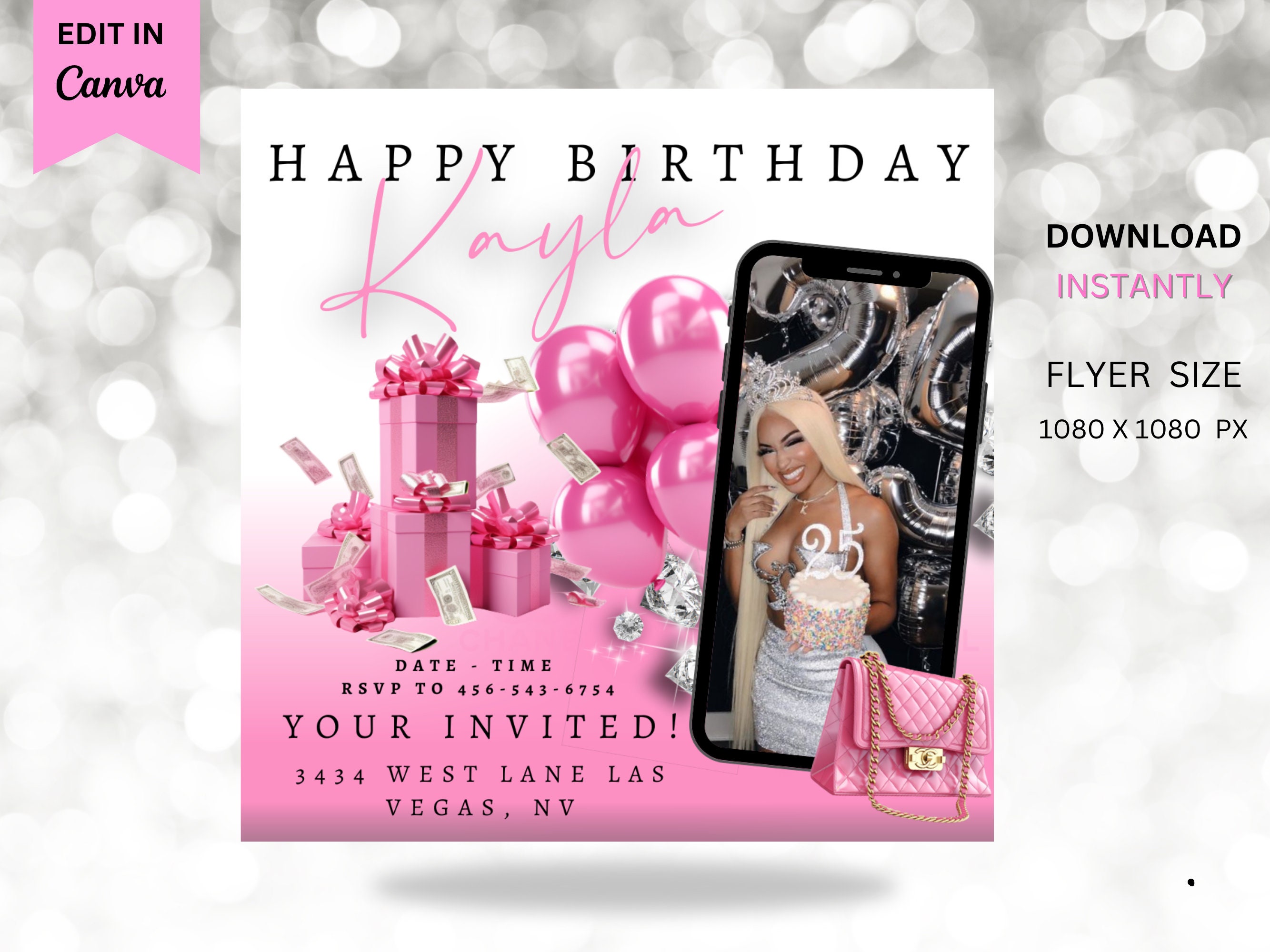 Chanel Party Invitations 