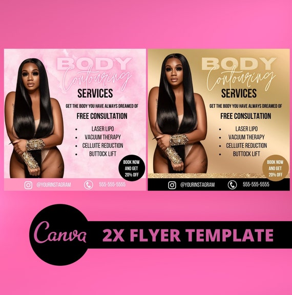 Buy 1 Get 1 Free, Body Contouring Flyer, Template, DIY, Canva, Flyer  Template, Canva Flyer, Body Contour , BBL Flyer , Shapewear, BBL -   Canada