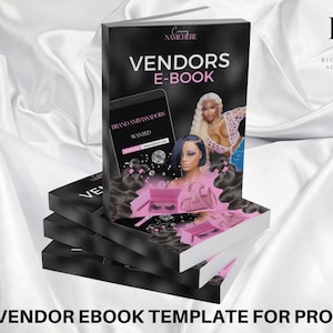 Vendor Ebook. Ebook Template, Beauty Ebook, Profitable Ebook, Ebook Design, Vendor Listings, digital Book, Digital Product, Ebooks, Canva