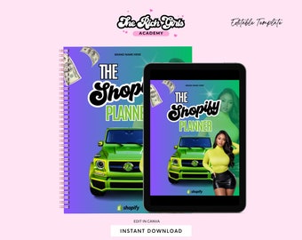 PLR Planner, Shopify, Shopify Success Planner, PLR , White Label, PLR,  eBook, Done For You, Add your own brand and resell, Planner