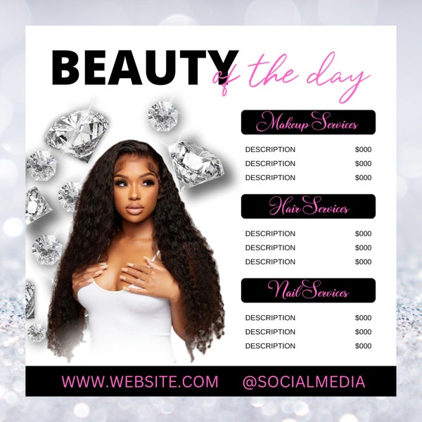 Beauty Flyer, Booking Flyer, Pricing Flyer, Makeup Flyer, Hair Flyer, Lash Flyer, Booking, Appointment Flyer, DIY Flyer