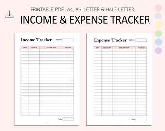 expense tracker etsy