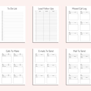 Office Tasks Planner Set -office Organizer Printables - Work Planner ...
