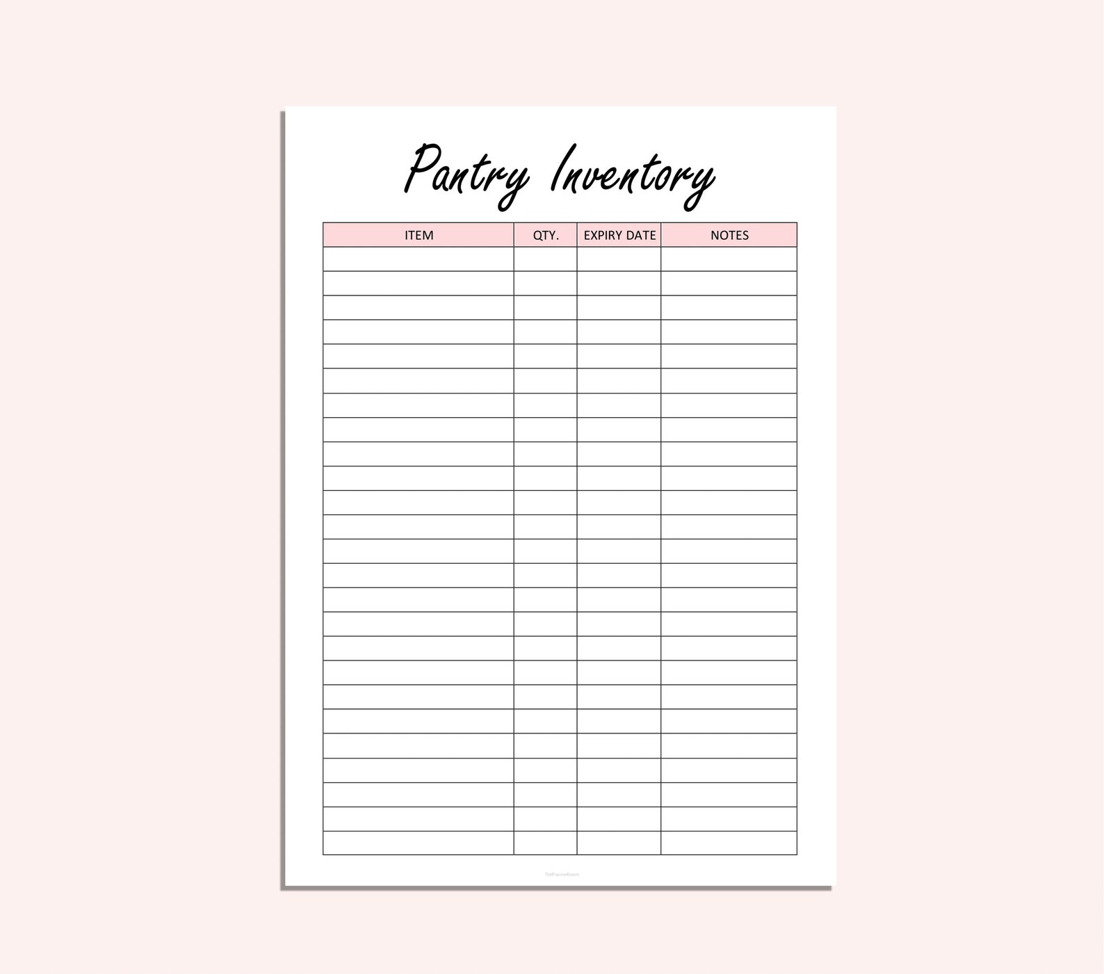 Pantry Inventory Printable Food Tracker Kitchen Cupboard Etsy