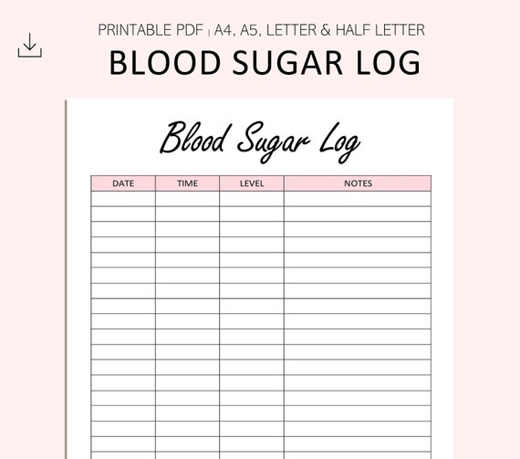 Registro Glicemia Stampabile Tracker Lettura Zucchero Nel Etsy registro-glicemia-stampabile-tracker-lettura-zucchero-nel-etsy