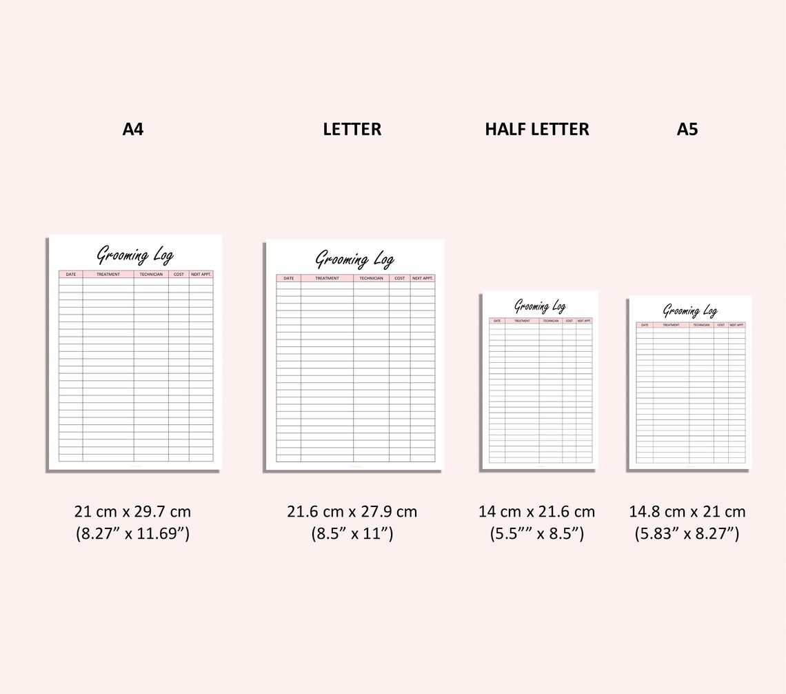 Pet Expense Tracker Printable Pet Spending Log Dog Care - Etsy UK