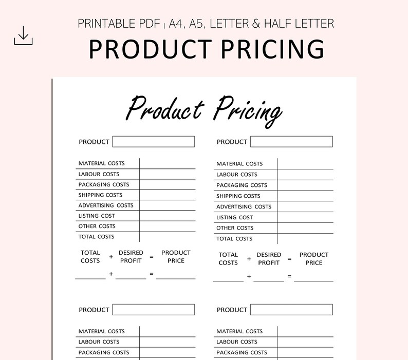 Product Pricing Printable Item Pricing Product Price Etsy product-pricing-printable-item-pricing-product-price-etsy