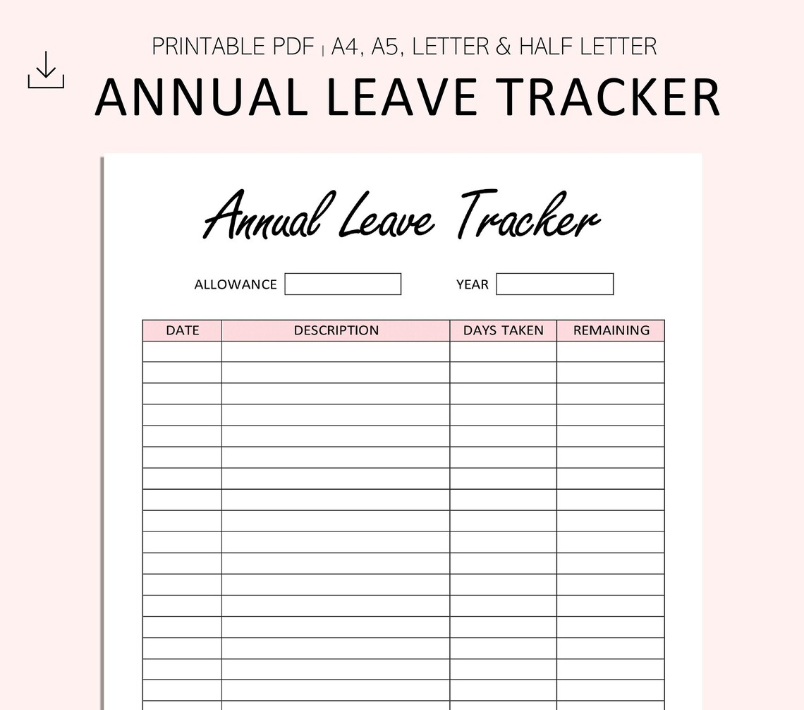 Annual Leave Tracker