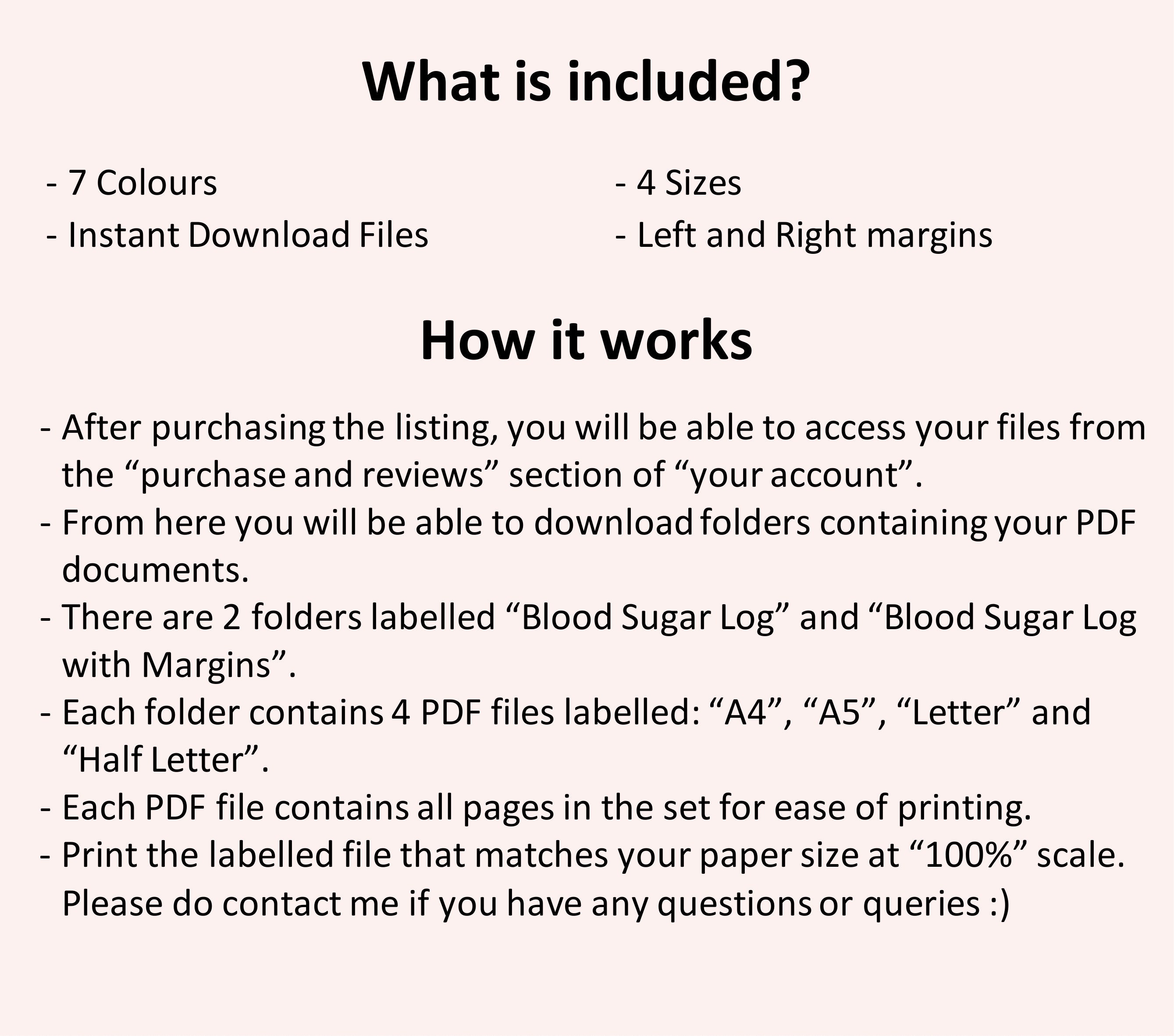 Blood Sugar Log Printable Blood Sugar Reading Tracker - Etsy