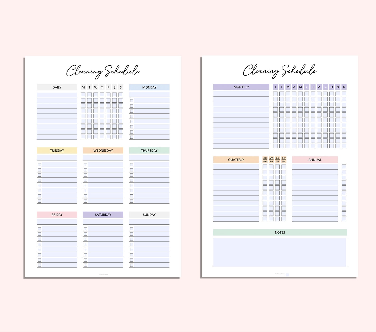 Ultimate Cleaning Planner Editable Cleaning Schedule - Etsy